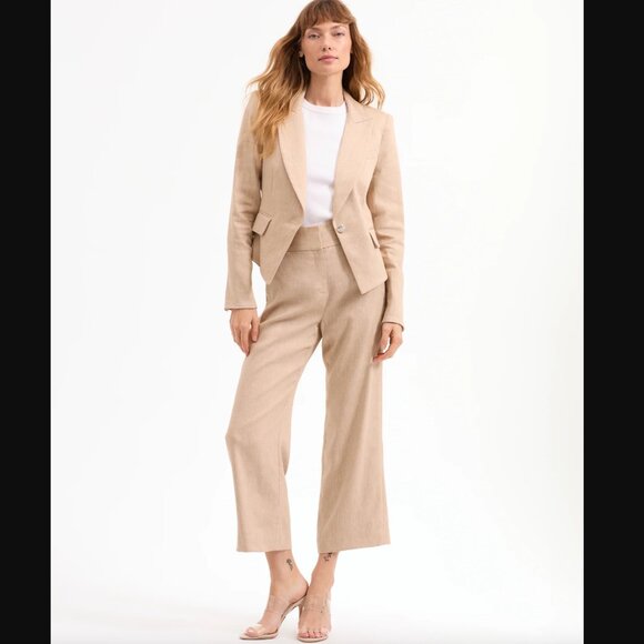 Veronica Beard Hosanna Dickey and Aubrie Linen Suit NWT